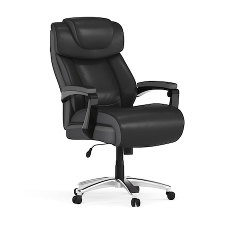 Flash Furniture Hercules Office Chair, Black Back, 30 in W 33" L 52" H, Padded GO-2223-BK-GG